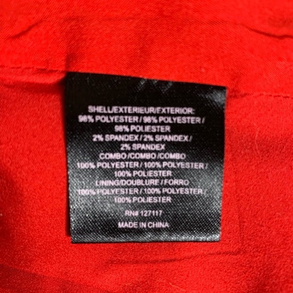 Badgley‎ Mischka Deep Red V-Neck Faux Wrap Gown - Picture 6 of 9